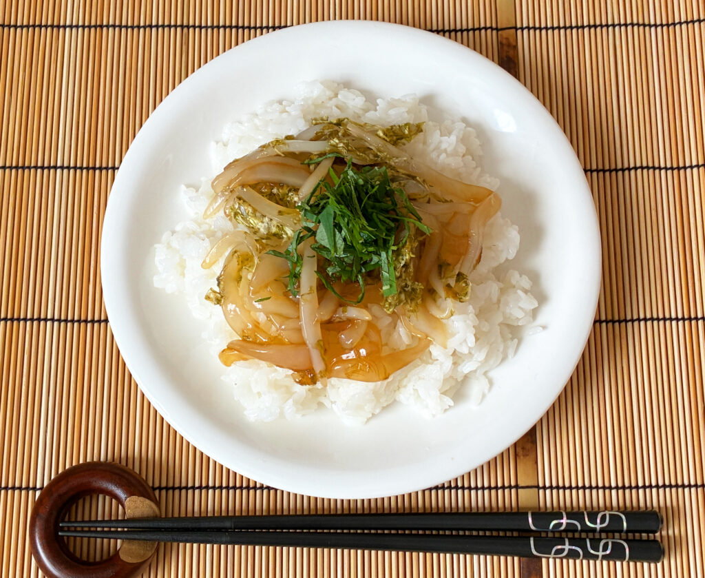 いかそうめんのさっぱり寿司の完成写真