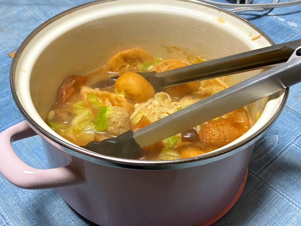 ル・クルーゼの鍋で作った煮こみ料理の完成画像