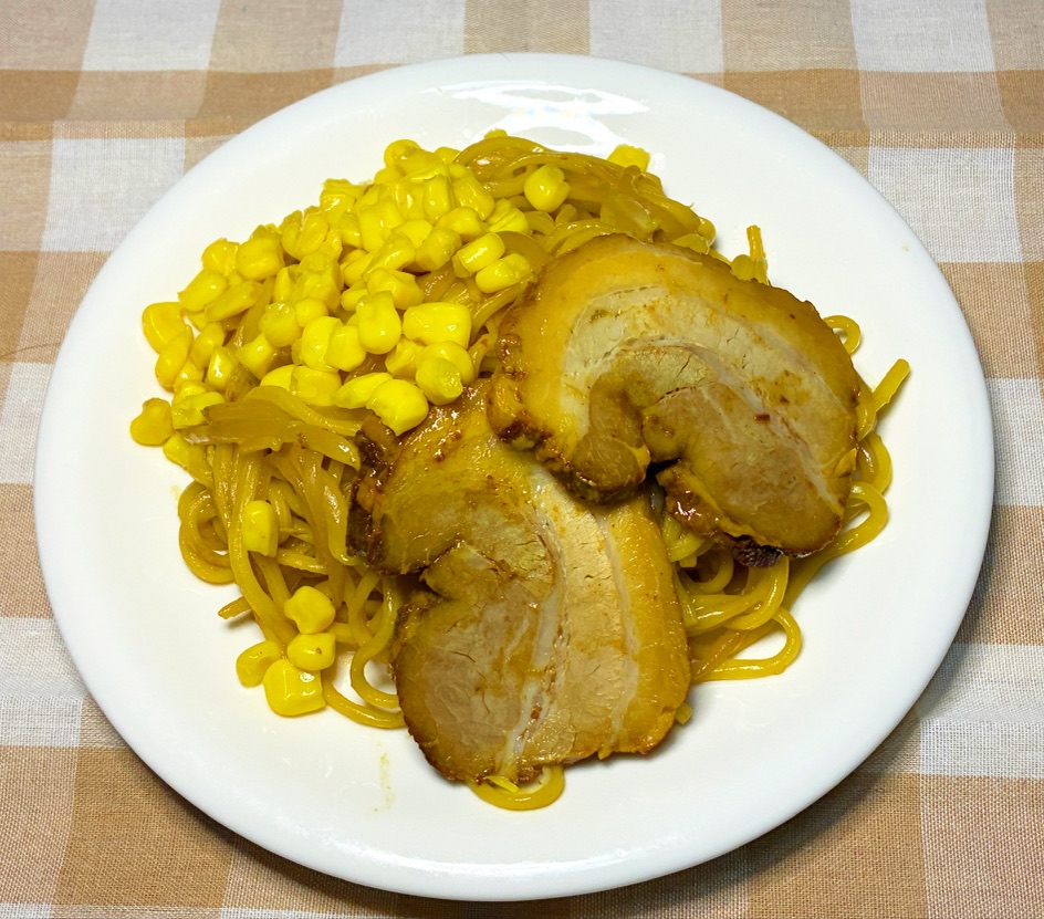 味噌ラーメン焼きそばの完成画像