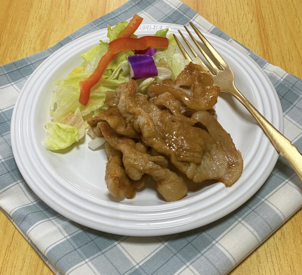 豚肉の柚子胡椒焼きの完成画像