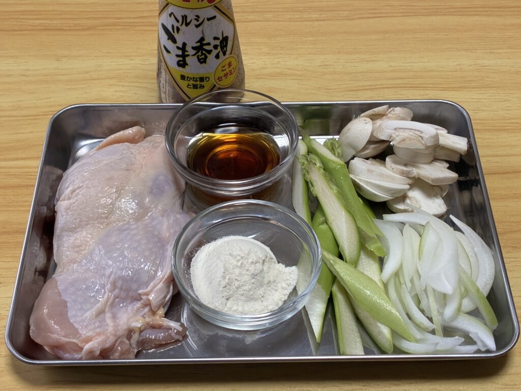 鶏肉のめんつゆ焼きの材料の画像