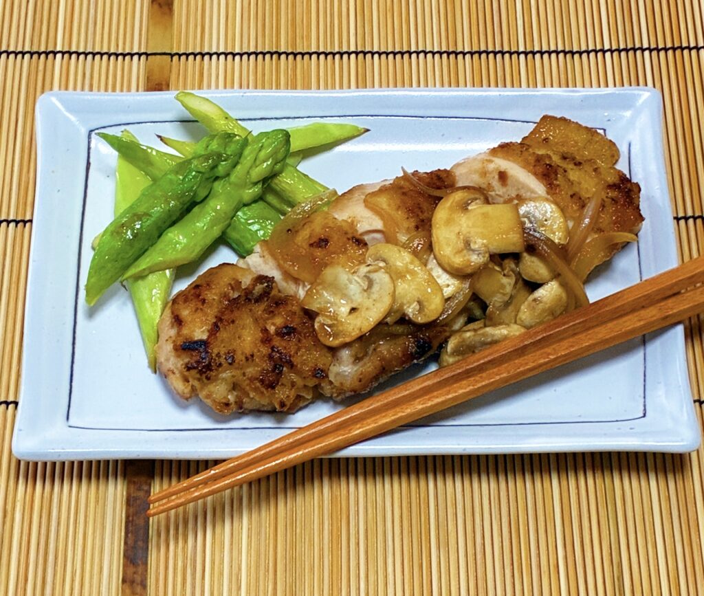 鶏肉のめんつゆ焼きの完成画像